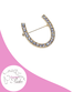 EQUINE RIDER HORSE SHOE BROOCH 