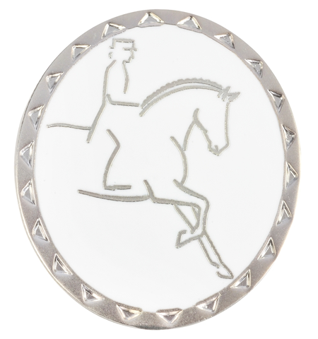 RUBIN ROSS DRESSAGE RIDER BROOCH SILVER